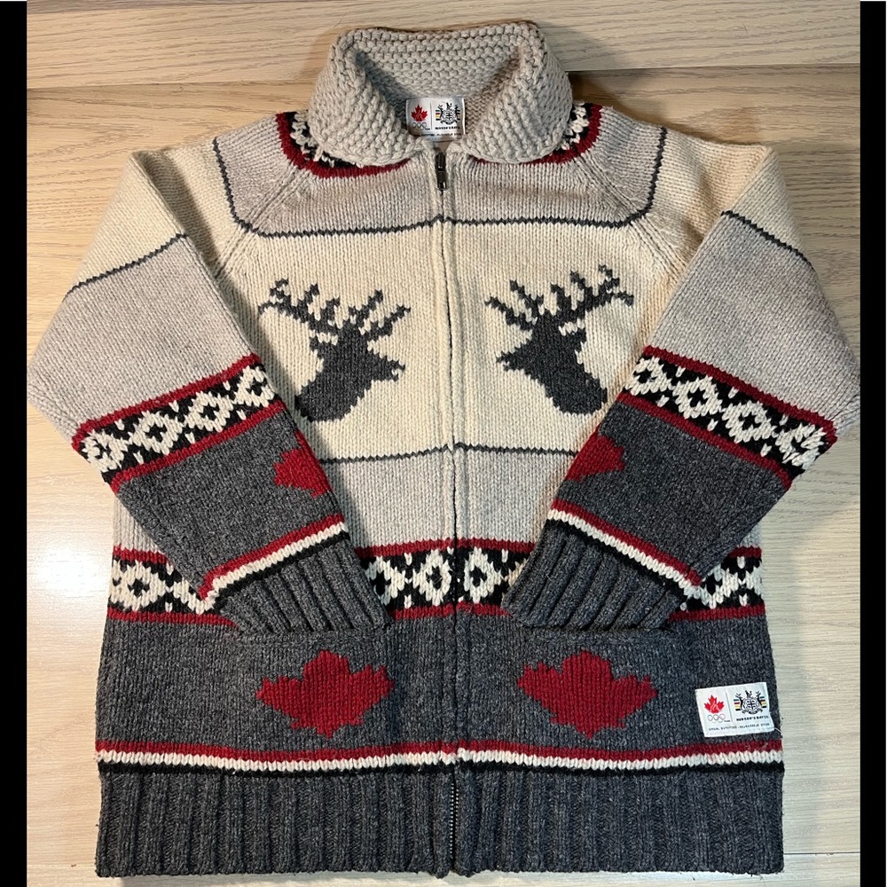 🇨🇦 HBC Vancouver 2010 Winter Olympics Lambswool sweater. Boys 14/16 EUC